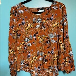 Papermoon Rust Floral Blouse
